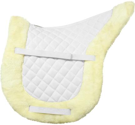 Show full view: TuffRider Sherpa Fleece Trimmed Shaped Horse Saddle Pad, White slide 5 of 8