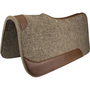 TuffRider San Antonio Woolen Felt Western Horse Saddle Pad, Gray