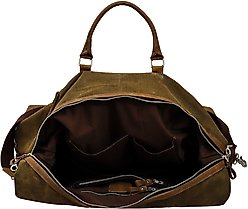 TuffRider Sport Canvas Horse Duffle Bag, Brown/Olive slide 2 of 5