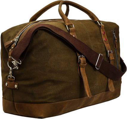 Show full view: TuffRider Sport Canvas Horse Duffle Bag, Brown/Olive slide 2 of 5