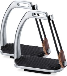 TuffRider Stainless Steel Peacock Safety Horse Stirrups, Silver, 4.5-in