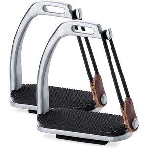 TuffRider Stainless Steel Peacock Safety Horse Stirrups, Silver, 4.5-in