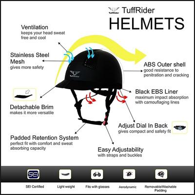 Show full view: TuffRider Starter Horse Riding Safety Helmet, Medium slide 4 of 9