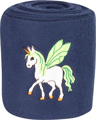 Show full view: TuffRider Unicorn Fleece Polo Horse Wraps, Navy slide 1 of 2