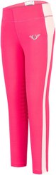 TuffRider Ventilated Schooling Children's Riding Tights, Hot Pink & Pink, Small