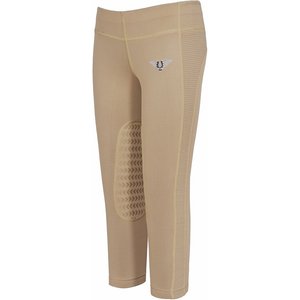 TuffRider Ventilated Schooling Children's Riding Tights, Safari, X-Large