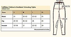 TuffRider Ventilated Schooling Children's Riding Tights, Safari, X-Large slide 2 of 2