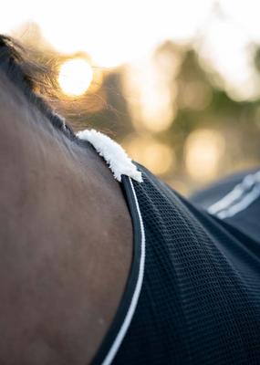 Show full view: TuffRider Waffle Weave Standard Neck Horse Cooler Sheet, Black, 81-in slide 4 of 5