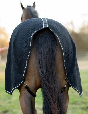 Show full view: TuffRider Waffle Weave Standard Neck Horse Cooler Sheet, Black, 81-in slide 5 of 5