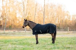 TuffRider Waffle Weave Standard Neck Horse Cooler Sheet, Black, 84-in