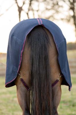 Show full view: TuffRider Waffle Weave Standard Neck Horse Cooler Sheet, Navy, 78-in slide 5 of 5