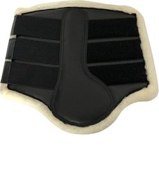 TuffRider Wool Fleecing Dressage Horse Boots Pair, Black, Full