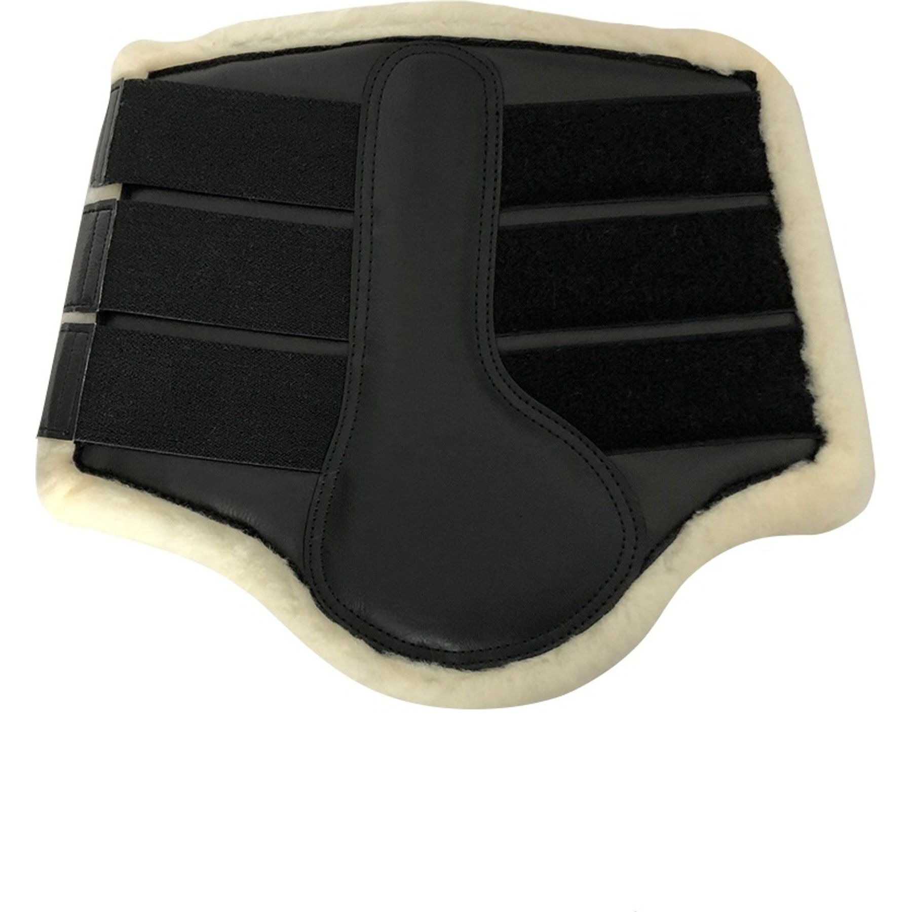 TuffRider Wool Fleecing Dressage Horse Boots Pair, Black, Full