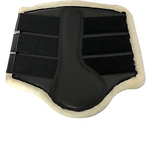 TuffRider Wool Fleecing Dressage Horse Boots Pair, Black, Full