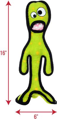 Show full view: Tuffy's Alien G6 Plush Dog Toy, Green slide 2 of 7