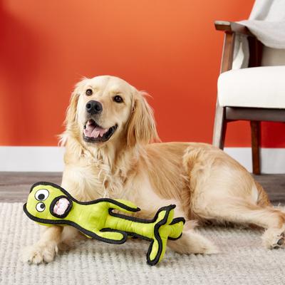 Show full view: Tuffy's Alien G6 Plush Dog Toy, Green slide 4 of 7