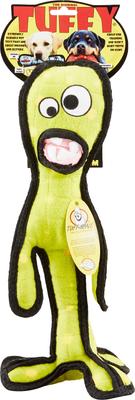 Show full view: Tuffy's Alien G6 Plush Dog Toy, Green slide 5 of 7