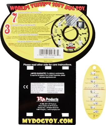 Show full view: Tuffy's Alien G6 Plush Dog Toy, Green slide 6 of 7