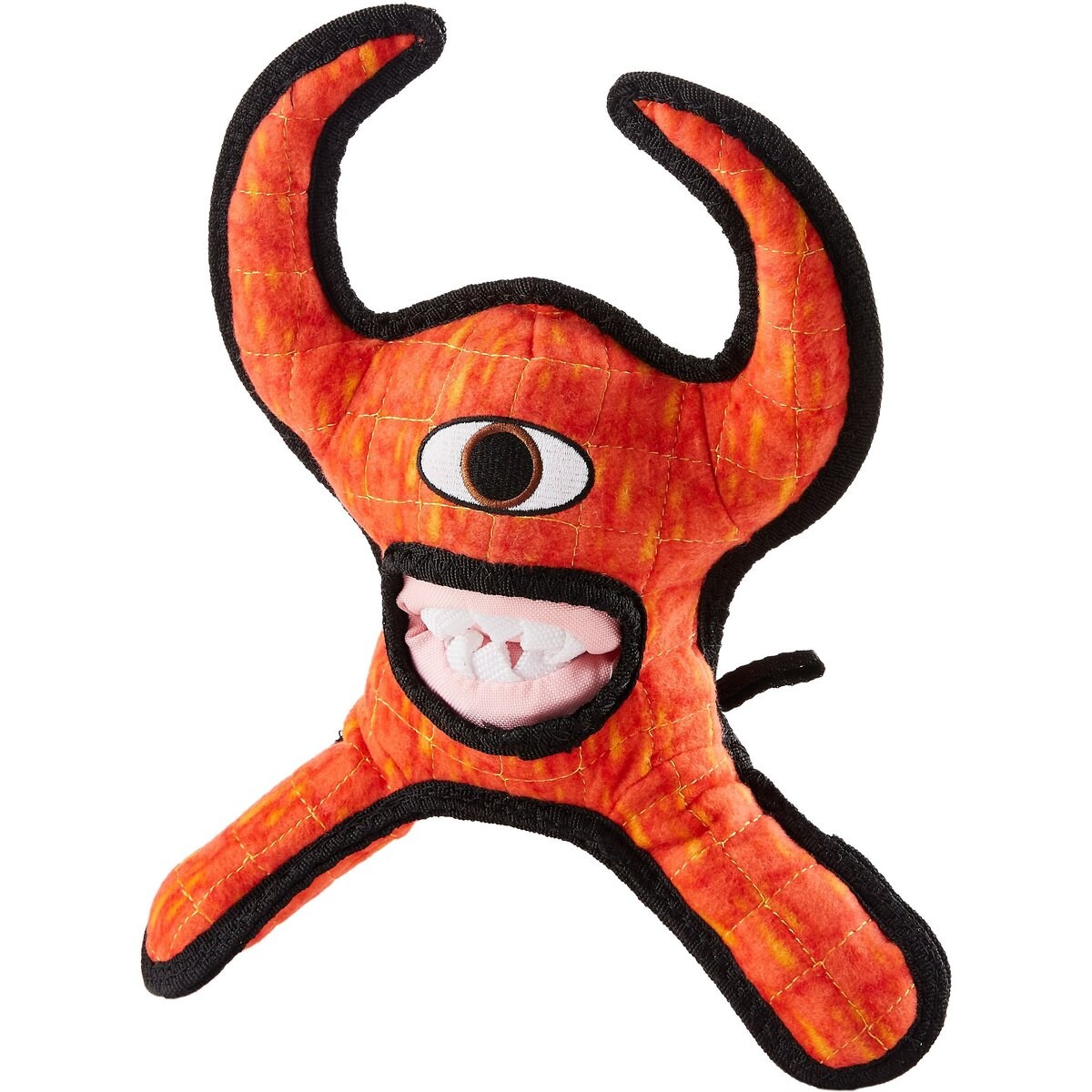 Tuffy's Alien Lieutenant Splock Squeaky Plush Dog Toy, Red
