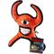 Show in main carousel: Tuffy's Alien Lieutenant Splock Squeaky Plush Dog Toy, Red slide 6 of 11