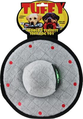 Show full view: Tuffy's Alien UFO Squeaky Plush Dog Toy, Grey slide 4 of 5