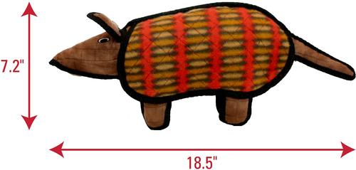 Show full view: Tuffy's Arnie the Armadillo Plush Dog Toy slide 2 of 8