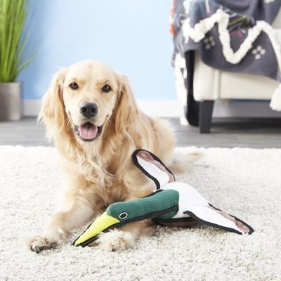 Show full view: Tuffy's Barnyard Duck Squeaky Plush Dog Toy slide 4 of 10