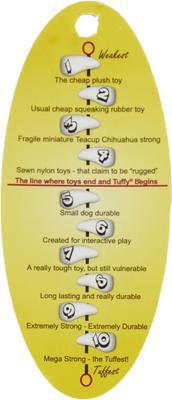 Show full view: Tuffy's Barnyard Duck Squeaky Plush Dog Toy slide 9 of 10