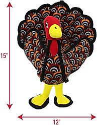 Tuffy's Barnyard Turkey Squeaky Plush Dog Toy slide 2 of 6