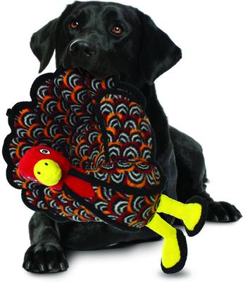 Show full view: Tuffy's Barnyard Turkey Squeaky Plush Dog Toy slide 4 of 9