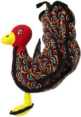 Show full view: Tuffy's Barnyard Turkey Squeaky Plush Dog Toy slide 6 of 9