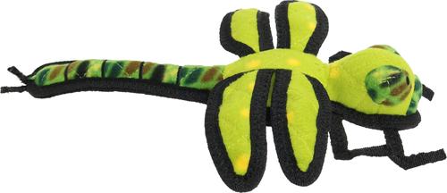 Show full view: Tuffy's Bug Dragonfly Squeaky Plush Dog Toy, Green slide 3 of 5