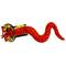 Show in main carousel: Tuffy's Desert Snake Squeaky Plush Dog Toy, Red slide 7 of 9