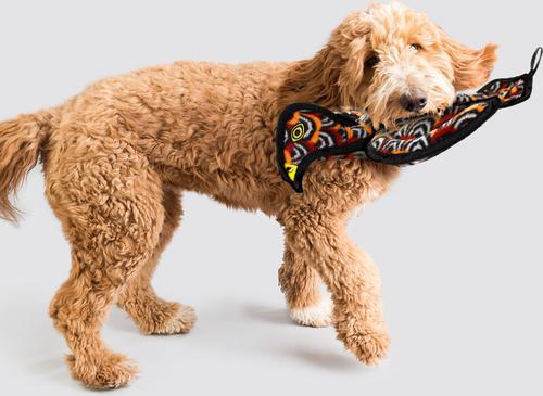 Show full view: Tuffy's Desert Vulture Squeaky Plush Dog Toy, Regular slide 3 of 6