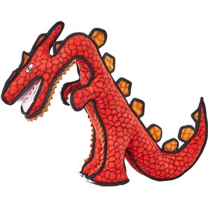 Tuffy's Destructosaurus Dino Squeaky Plush Dog Toy