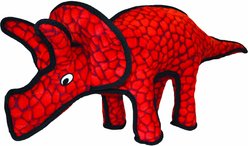 Tuffy's Dinosaur Triceratops Plush Dog Toy