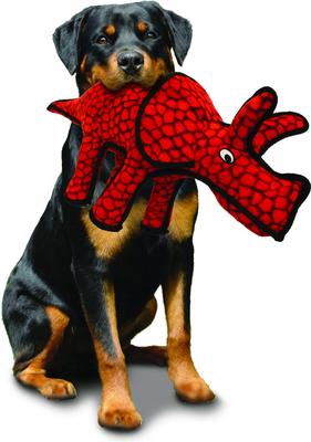 Show full view: Tuffy's Dinosaur Triceratops Plush Dog Toy slide 3 of 9