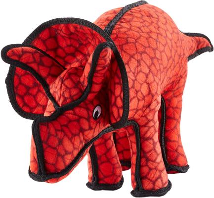 Show full view: Tuffy's Dinosaur Triceratops Plush Dog Toy slide 5 of 9