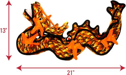 Show full view: Tuffy's Dragon Plush Dog Toy, Orange slide 2 of 9