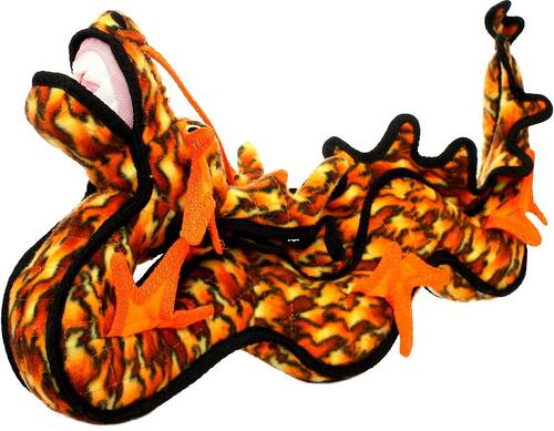 Show full view: Tuffy's Dragon Plush Dog Toy, Orange slide 6 of 9