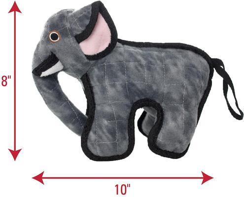 Show full view: Tuffy's Emery Elephant Plush Dog Toy, Jr slide 3 of 10