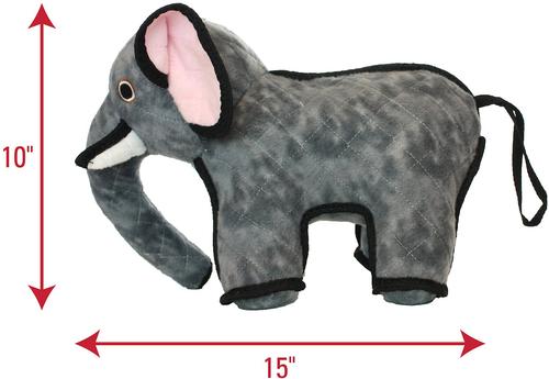 Show full view: Tuffy's Emery Elephant Plush Dog Toy slide 3 of 10