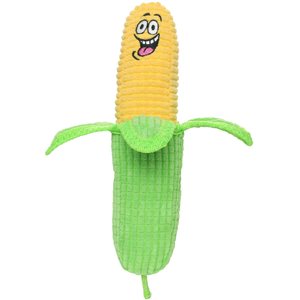 Tuffy's Funny Food Corn Squeaky Plush Dog Toy