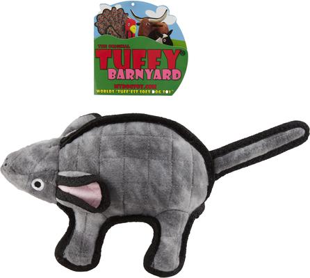 Show full view: Tuffy's Gray Mouse Mo Plush Dog Toy slide 5 of 11