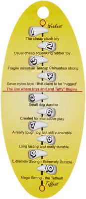 Show full view: Tuffy's Gray Mouse Mo Plush Dog Toy slide 7 of 11