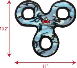 Tuffy's Jr 3WayTug Squeaky Plush Dog Toy, Blue Camo slide 2 of 6