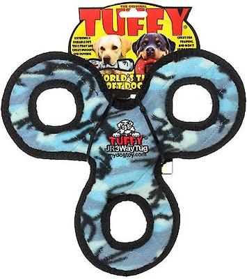 Show full view: Tuffy's Jr 3WayTug Squeaky Plush Dog Toy, Blue Camo slide 6 of 8