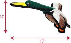 Tuffy's Jr Barnyard Duck Squeaky Plush Dog Toy slide 2 of 5