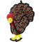 Show in main carousel: Tuffy's Jr Barnyard Turkey Squeaky Plush Dog Toy slide 1 of 9