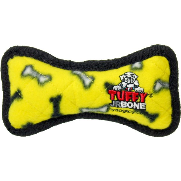 Tuffy's No Stuff Ultimate Ring Bone Squeaky Plush Dog Toy